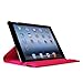 Fintie Rotating Case for iPad 4 3 2 (Old Model) 9.7 inch Tablet - 360 Degree Rotating Smart Stand Protective Cover Auto Wake/Sleep for iPad 4th Gen Retina Display, iPad 3 & iPad 2, Magenta