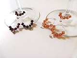 Baublesque Wine Markers - 4 Pc Sexy Red and Orange Edition