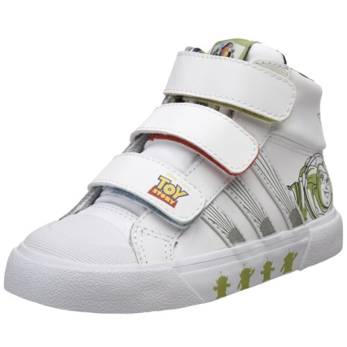 adidas Originals Disney Vulkid Mid Comfort Buzz Sneaker (Infant Toddler)