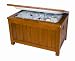 Igloo 75 Can Eucalyptus Wood Patio Box Cooler