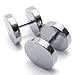 KONOV Stainless Steel Men Unisex Round Stud Earrings Set, 2pcs, Color Silver, 10mm