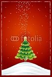 Wallmonkeys Peel and Stick Wall Decals - Christmas Tree - 18H x 12W Removable Graphic