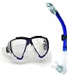 Cressi Big Eyes Snorkeling Dive Mask with 100% Dry Snorkel Set