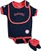 Texas Rangers Baby Bib and Bootie Creeper Set