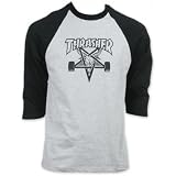 Thrasher Skate Goat Raglan Grey/Black