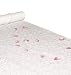 Hortense B. Hewitt Wedding Accessories Fabric Aisle Runner, White with Flower Imprint, 36-Inch Wide 