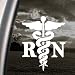 Caduceus Registered Nurse RN Decal Window Sticker