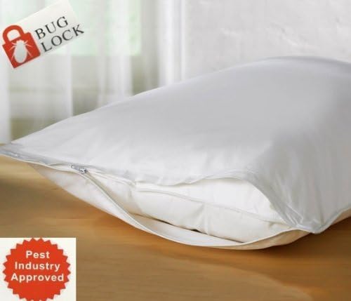 Premium Waterproof / Bed Bug Proof Mattress Encasement Made with Ultra Soft Microfiber Fabric . (Pair Of King Size Pillow)