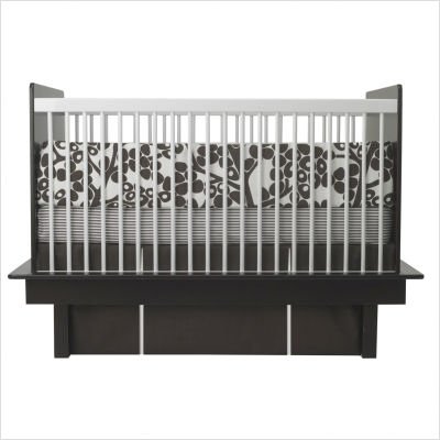 Oilo Modern Berries Standard Crib Set, Brown