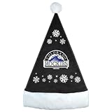 MLB Colorado Rockies Snowflake Santa Hat