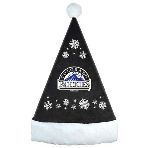 MLB Colorado Rockies Snowflake Santa Hat