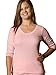 Kavio! Women V Neck 3/4 Sleeve Top