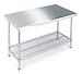 Seville Classics SHE18308 Commercial Stainless Steel Top Worktable