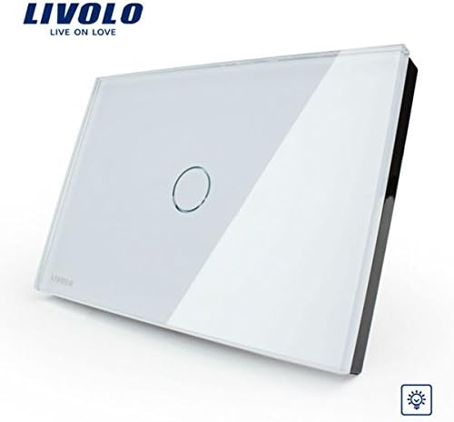 Livolo White Crystal Glass Dimmer Switch VL-C301D-81 AC110-250V