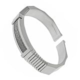 Stainless Steel Textured Cuff Bracelet
