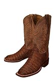Lucchese 'T1174' Caiman Crocodile Cowboy Boots Mens - Honey