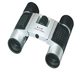 GSI Super Quality 8x21 Compact Folding Roof Prism Binoculars - Silver - Case and Cleaning Cloth Included - For Sports, Concerts, Surveillance, Travel Etc.