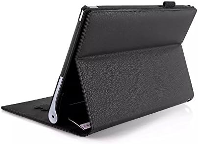 Dengpin PU Leather Folio Stand Protective Case Cover Skin with Card Holder and Hand Strap Will for Lenovo Yoga Tablet 2 830F 8 Inch Tablet (Yoga Tablet 2-830F Case, Black)