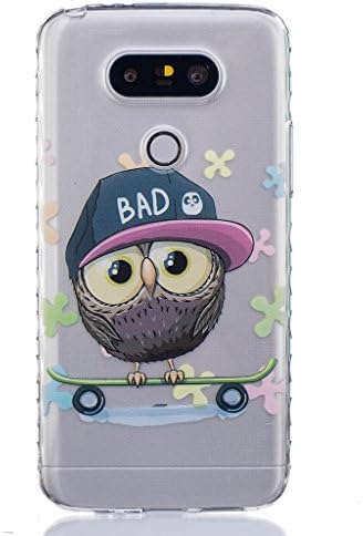 Case For LG G5,Ramidy Lovely Owl Printing Soft Transparent TPU Gel Silicone Clear Bumper Protectiove Skin Case Cover For LG G5