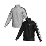 Adidas Essentials 3s Half Ziptrack Top blackwhite X Large