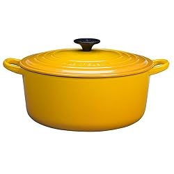 Le Creuset Enameled Cast-Iron 5-1/2-Quart Round French Oven, Dijon