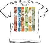  : DC Comics Justice League Kids Size COLUMNS Youth White T-shirt