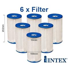 Intex 59900 Filter A - Kartusche A f�r alle Easy Pools - 6 St�ck Pack