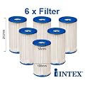Intex 59900 Filter A - Kartusche A f�r alle Easy Pools - 6 St�ck Pack