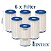 Intex 59900 Filter A - Kartusche A f�r alle Easy Pools - 6 St�ck Pack