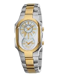 Philip Stein Unisex 2TG-MWG-SSTG Signature Two-Tone Gold Plated Bracelet Watch