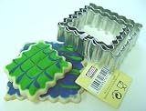 Kaiser 611266 Cookie Cutter, Fluted Squares - Set of 3