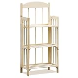 Yaheetech 3 Tier Wood Folding Bookshelf Book Storage Shelf Organizer Display Shelves