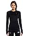 Under Armour Women's UA Base 2.0 Crew Black/Cortez T-Shirt XL (US 16)