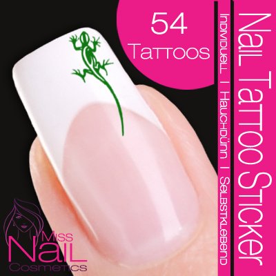 Nail Tattoo Sticker Gecko - gr&uuml;n Preisvergleich