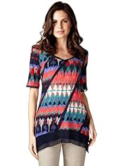 Per Una Abstract Print Tunic