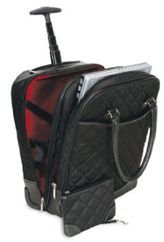 Bugatti Ladies rolling Briefcase Laptop kilted Polyester Bugatti Ladies rolling Briefcase Laptop kilted Polyester
