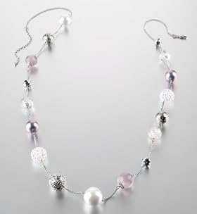 Assorted Bead Long Rope Necklace