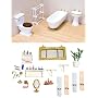 Bathroom Furniture and Accessory Set 1:12 Scale by Melissa and Doug