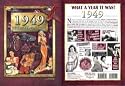 1949 What a Year It Was Book - Nostalgic 60th Wedding Anniversary or 60th Birthday Gift