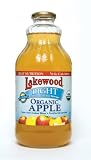 Lakewood Organic Light Apple - Package Contains SIX 32oz Bottles