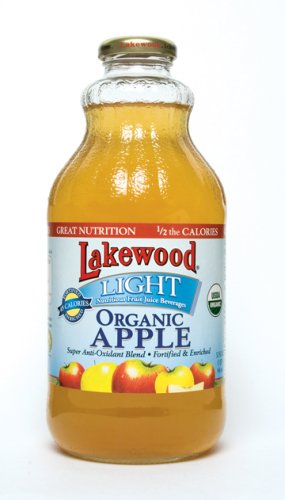 Lakewood Organic Light Apple - Package Contains SIX 32oz Bottles by Lakewood Organic and Premium Juices