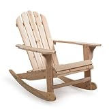 Coral Coast Natural Adirondack Rocking Chair