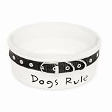 White Dogs Rule Collar Bowl