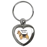 Australian Terrier Key Chain (Heart)