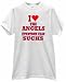 I HEART THE ANGELS EVERYONE ELSE SUCKS BASEBALL T SHIRT jersey