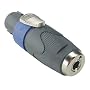 Neutrik NA4LJX Speakon to 1/4 Inch Female Adapter
