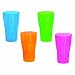 Northwest Enterprises N161090 Brights Plastic Pint Glass, 16-Ounce Capacity, Assorted Neon Pink/Green/Blue/Orange (12 Packs of 10)