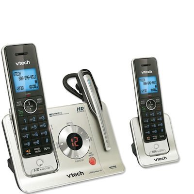 Vtech DECT 6.0 Expandable Cordless Phones with Headset, Talking Caller ID and Digital Answering System