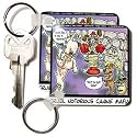 Londons Times Funny Dogs Cartoons - Canine Mafia - Key Chains