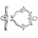1 set .925 Bali Sterling Silver Flower Toggle Clasp (heavy)/Findings/Antique